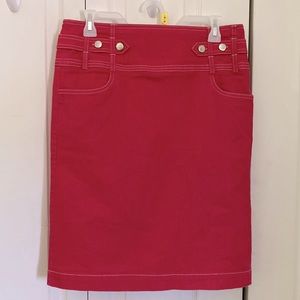 NYCC Red Pencil Skirt Sz 10